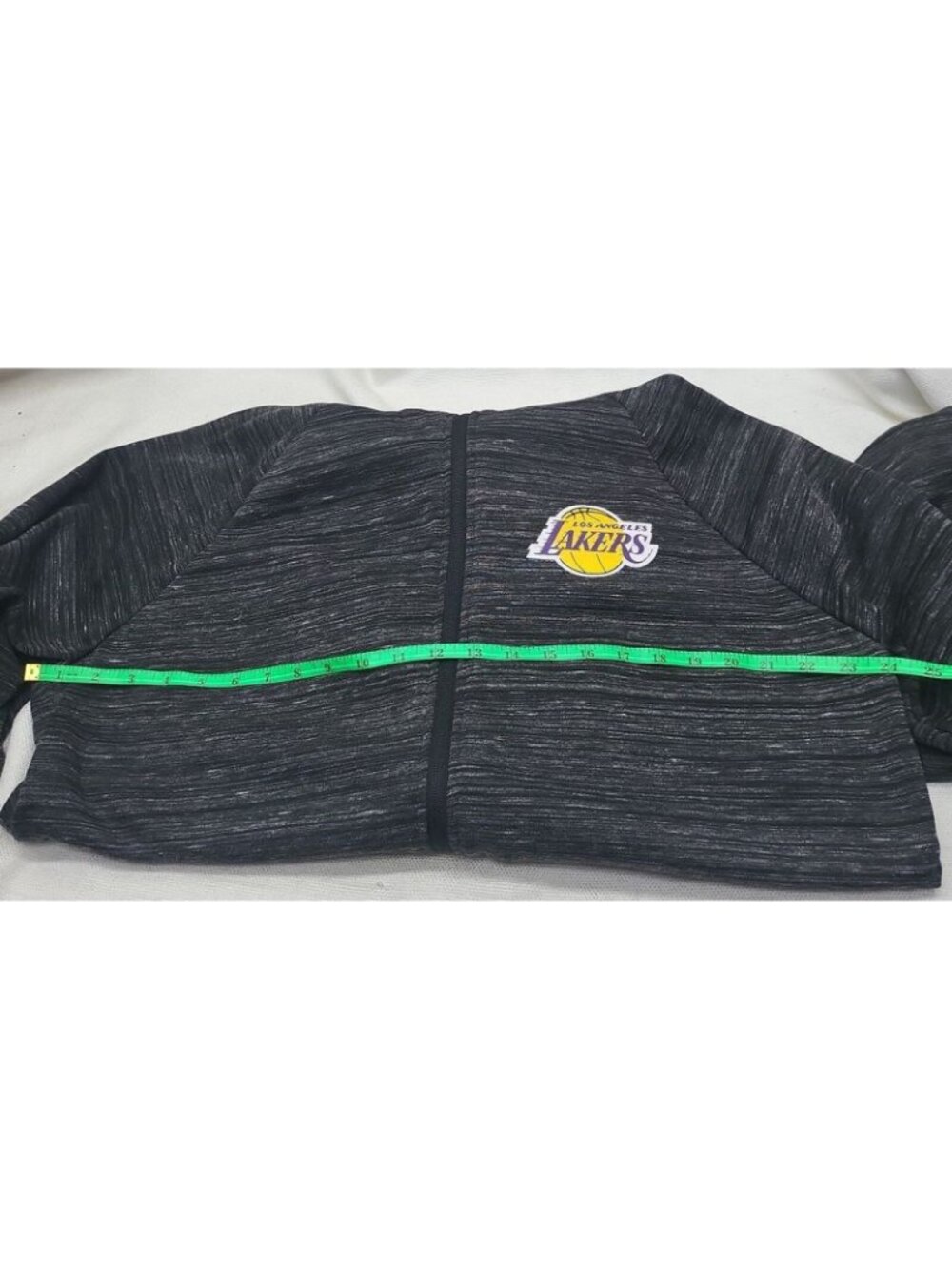 NBA Los Angeles Lakers Hoodie Jacket XL Full Zip Fleece Lined Basketball Gray - Picture 7 of 9